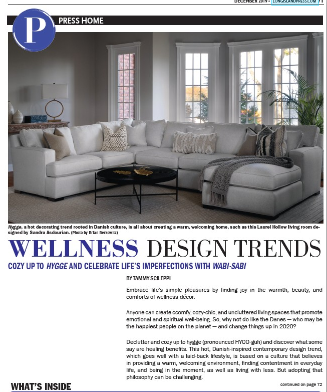Long Island Press December 2019 Wellness Design Trends